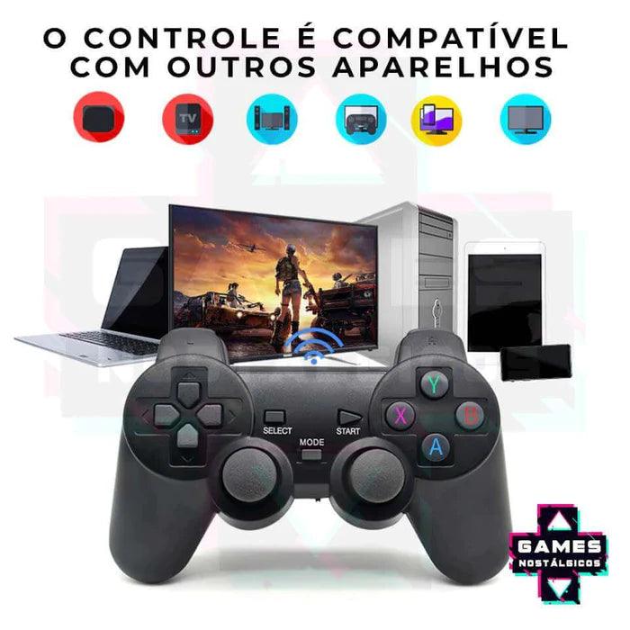 Vídeo Game Stick 4k 10 Mil Jogos Retrô LH-68 + 2 Controles - Woostmark